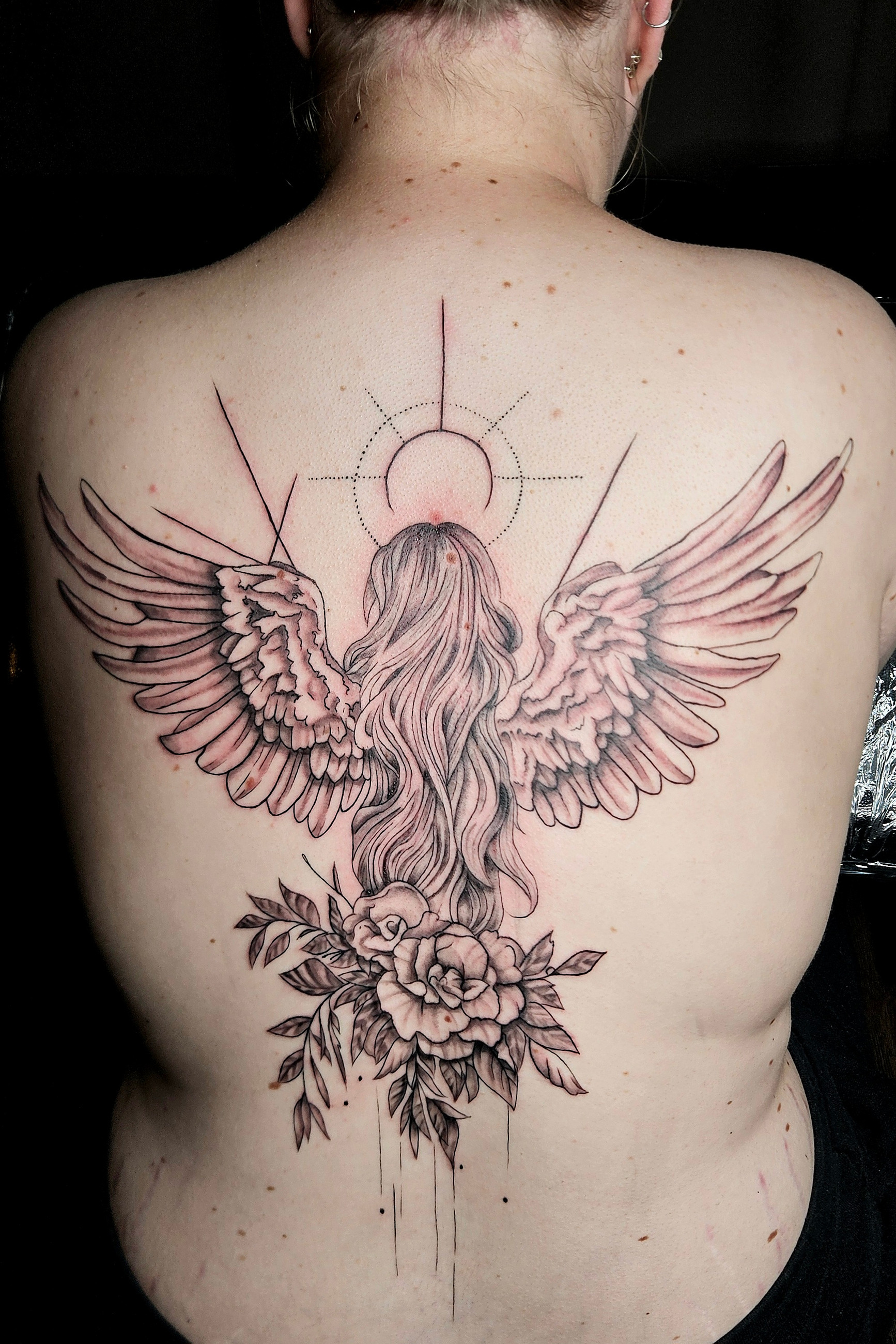 Großflächiges Tattoo auf dem Rücken